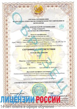 Образец сертификата соответствия Веселый Сертификат OHSAS 18001